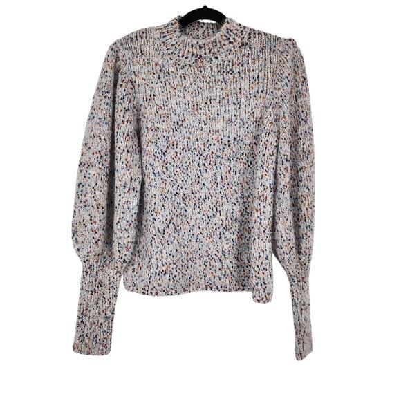 BTFL-Life Donegal Blouson Multicolored Pullover Knit Sweater Size Medium - Picture 1 of 3